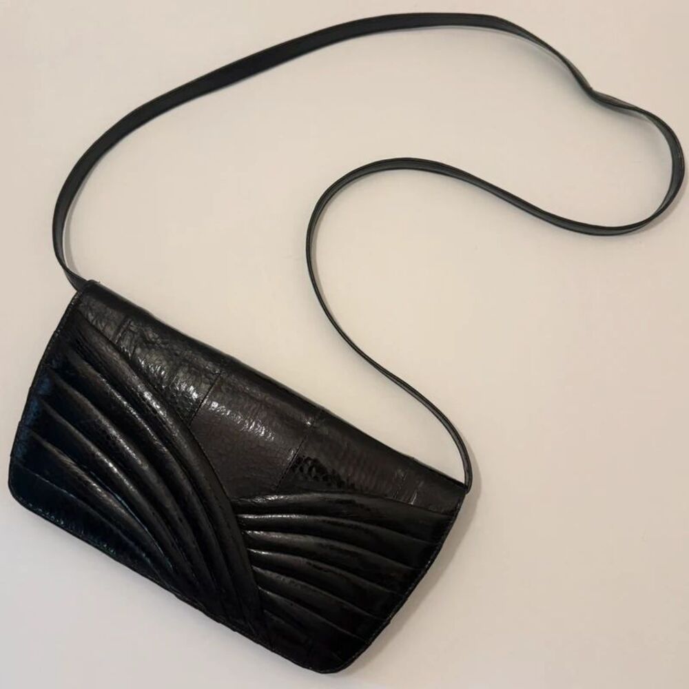Vintage Genuine Snakeskin Convertible Shoulder Bag & Clutch